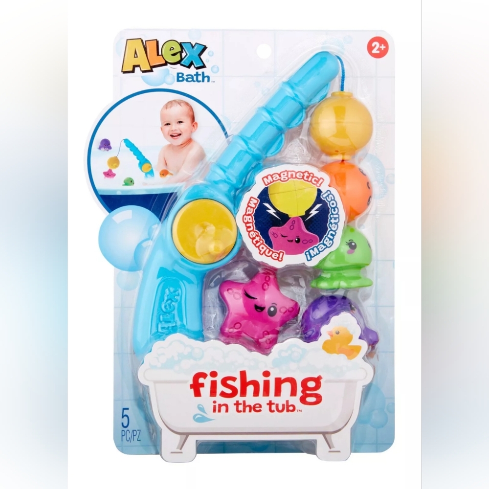 SALE 2 for $8.  Alex Fishing in the Tub with Magnetic Fishing Pole & 4 Fish